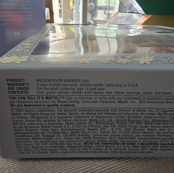 Wedgwood BarbieSpecial Edition , Pink Dress 2000 Mattel - Picture 5 of 6